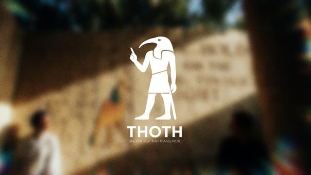 Thoth - Ancient Egyptian Hieroglyph Translator